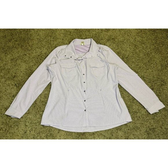 DULUTH TRADING Cool Plus Vented Fishing Shirt Roll Tab Sleeve Snap Lot Of 2 XL - Picture 2 of 13